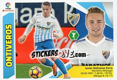 Sticker Ontiveros (14) - Liga Spagnola 2017-2018 n. 506 - Colecciones ESTE