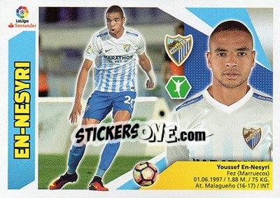 Sticker En-Nesyri (16) - Liga Spagnola 2017-2018 n. 508 - Colecciones ESTE