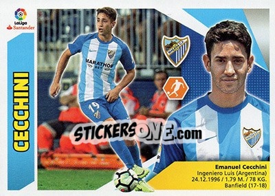 Sticker Cecchini (11BIS) - Liga Spagnola 2017-2018 - Colecciones ESTE