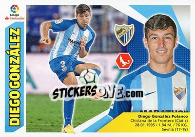 Sticker Diego González (6BIS) - Liga Spagnola 2017-2018 n. 510 - Colecciones ESTE