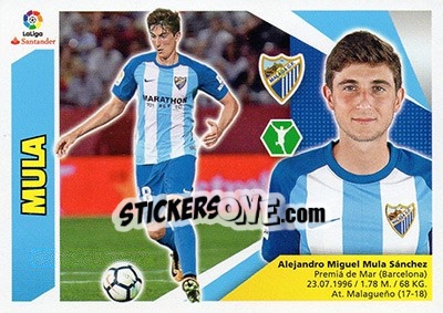 Sticker Mula (16BIS) - Liga Spagnola 2017-2018 n. 511 - Colecciones ESTE