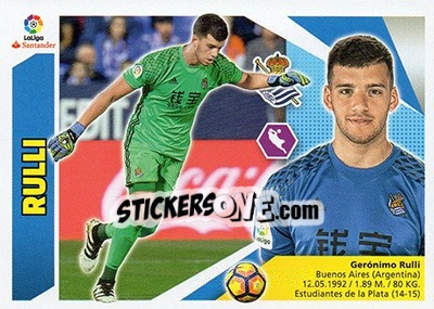 Cromo Rulli (1) - Liga Spagnola 2017-2018 n. 521 - Colecciones ESTE