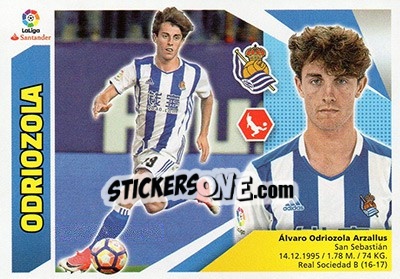 Cromo Odriozola (3) - Liga Spagnola 2017-2018 n. 523 - Colecciones ESTE