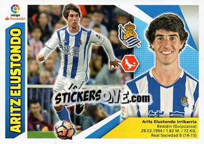 Sticker Aritz Elustondo (4A) - Liga Spagnola 2017-2018 - Colecciones ESTE