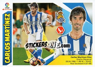 Sticker Carlos Martínez (4B) - Liga Spagnola 2017-2018 n. 525 - Colecciones ESTE