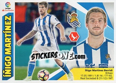 Sticker Íñigo Martínez (6) - Liga Spagnola 2017-2018 n. 527 - Colecciones ESTE