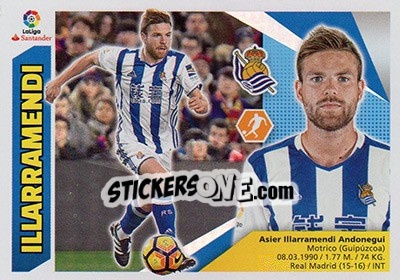Sticker Illarramendi (8) - Liga Spagnola 2017-2018 n. 529 - Colecciones ESTE