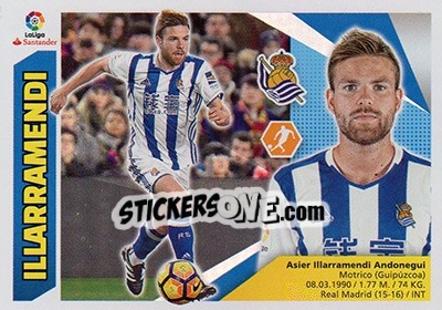 Cromo Illarramendi (8) - Liga Spagnola 2017-2018 - Colecciones ESTE