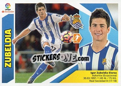 Sticker Zubeldia (9B) - Liga Spagnola 2017-2018 n. 531 - Colecciones ESTE