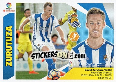 Sticker Zurutuza (10) - Liga Spagnola 2017-2018 n. 532 - Colecciones ESTE