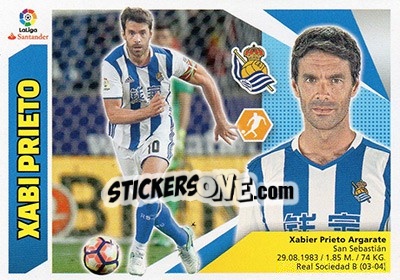 Sticker Xabi Prieto (12) - Liga Spagnola 2017-2018 - Colecciones ESTE