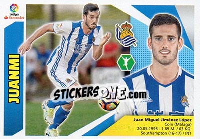 Sticker Juanmi (15A) - Liga Spagnola 2017-2018 n. 537 - Colecciones ESTE