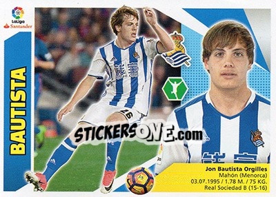 Cromo Bautista (15B) - Liga Spagnola 2017-2018 n. 538 - Colecciones ESTE