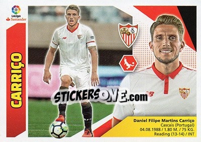 Sticker Carriço (4B) - Liga Spagnola 2017-2018 n. 555 - Colecciones ESTE