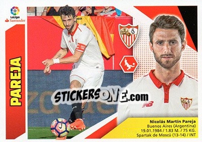 Sticker Pareja (6) - Liga Spagnola 2017-2018 n. 557 - Colecciones ESTE