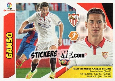 Sticker Ganso (11) - Liga Spagnola 2017-2018 n. 562 - Colecciones ESTE