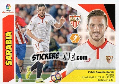 Sticker Sarabia (12A) - Liga Spagnola 2017-2018 n. 563 - Colecciones ESTE