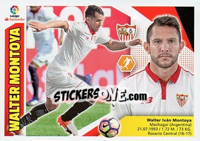 Sticker Walter Montoya (12B) - Liga Spagnola 2017-2018 n. 564 - Colecciones ESTE