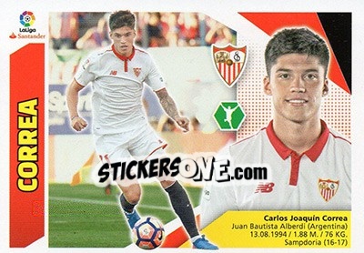 Cromo Correa (15) - Liga Spagnola 2017-2018 n. 567 - Colecciones ESTE