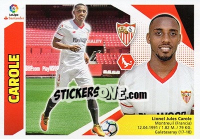 Sticker Carole (7BIS) - Liga Spagnola 2017-2018 n. 569 - Colecciones ESTE