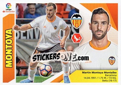 Cromo Montoya (3) - Liga Spagnola 2017-2018 n. 583 - Colecciones ESTE