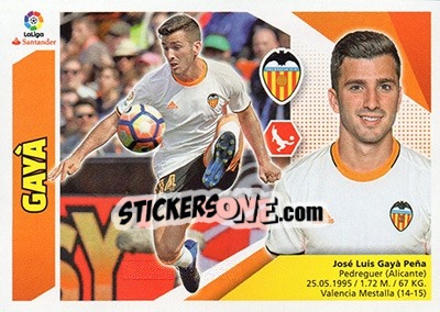 Sticker Gayà (7) - Liga Spagnola 2017-2018 - Colecciones ESTE