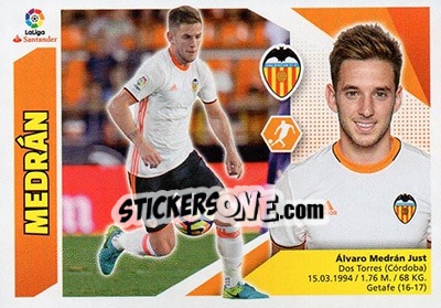 Sticker Medrán (9A) - Liga Spagnola 2017-2018 n. 590 - Colecciones ESTE