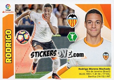 Sticker Rodrigo Moreno (15) - Liga Spagnola 2017-2018 n. 598 - Colecciones ESTE
