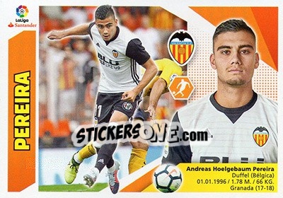 Sticker Pereira (12BIS) - Liga Spagnola 2017-2018 - Colecciones ESTE