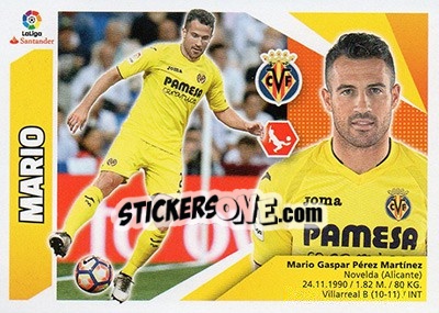 Sticker Mario (3) - Liga Spagnola 2017-2018 - Colecciones ESTE