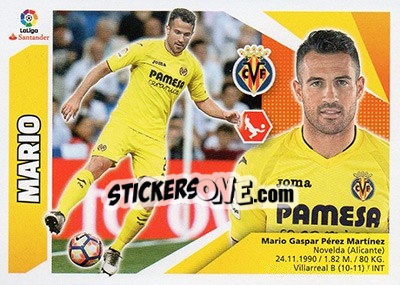 Sticker Mario (3) - Liga Spagnola 2017-2018 n. 613 - Colecciones ESTE
