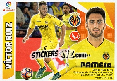 Sticker Víctor Ruiz (5) - Liga Spagnola 2017-2018 - Colecciones ESTE