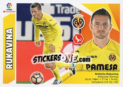 Sticker Rukavina (6B) - Liga Spagnola 2017-2018 n. 617 - Colecciones ESTE