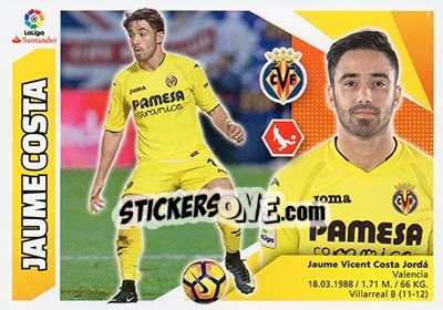 Sticker Jaume Costa (7) - Liga Spagnola 2017-2018 - Colecciones ESTE