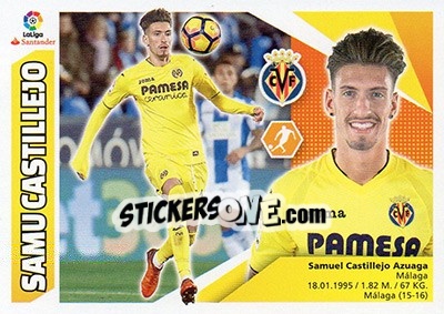 Figurina Samu Castillejo (13) - Liga Spagnola 2017-2018 - Colecciones ESTE