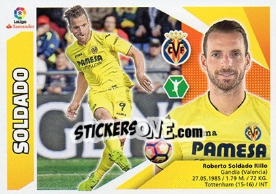 Sticker Soldado (15) - Liga Spagnola 2017-2018 n. 627 - Colecciones ESTE