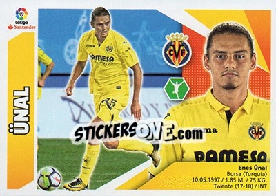 Sticker Ünal (15BIS) - Liga Spagnola 2017-2018 n. 630 - Colecciones ESTE