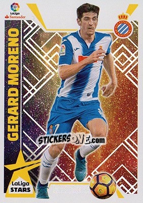 Sticker Gerard Moreno (7) - Liga Spagnola 2017-2018 - Colecciones ESTE