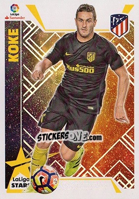 Sticker Koke (13) - Liga Spagnola 2017-2018 - Colecciones ESTE