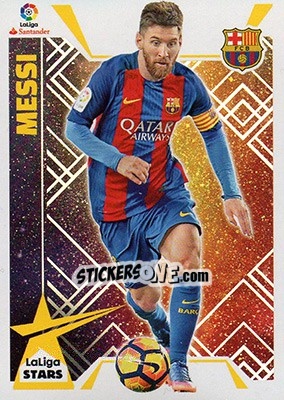 Sticker Messi (15) - Liga Spagnola 2017-2018 n. 655 - Colecciones ESTE