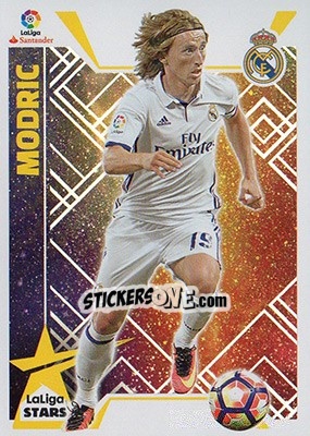 Sticker Modric (16) - Liga Spagnola 2017-2018 n. 656 - Colecciones ESTE