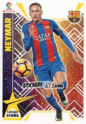 Sticker Neymar (17) - Liga Spagnola 2017-2018 n. 657 - Colecciones ESTE