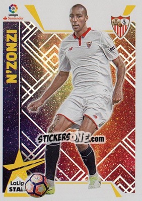 Sticker N'Zonzi (18) - Liga Spagnola 2017-2018 - Colecciones ESTE