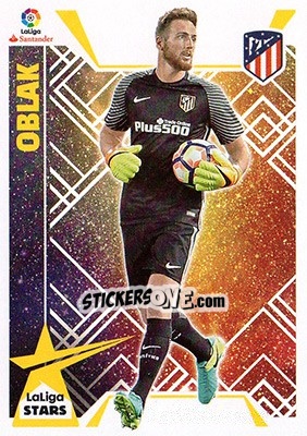 Sticker Oblak (19) - Liga Spagnola 2017-2018 n. 659 - Colecciones ESTE