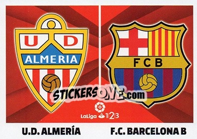 Sticker Escudos LaLiga 1|2|3 - Almería / FC Barcelona B (2)