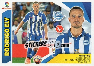 Sticker Rodrigo Ely (6BIS) - Liga Spagnola 2017-2018 - Colecciones ESTE