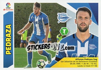 Cromo Pedraza (15BIS) - Liga Spagnola 2017-2018 n. 60 - Colecciones ESTE
