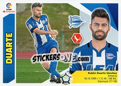Sticker Duarte (7BIS) - Liga Spagnola 2017-2018 - Colecciones ESTE