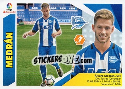 Sticker Medrán (11BIS) - Liga Spagnola 2017-2018 n. 63 - Colecciones ESTE