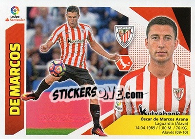 Sticker De Marcos (3) - Liga Spagnola 2017-2018 n. 73 - Colecciones ESTE